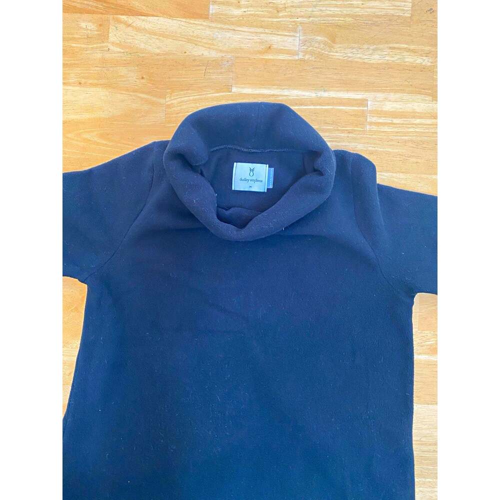 Dudley Stephens Vello Black Fleece Mock Neck Pullover Sweatshirt Women’s M